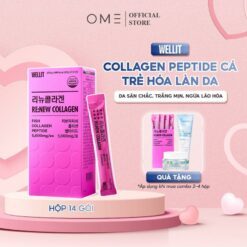 Nước Uống Collagen Peptide Cá Renew Collagen Wellit 5000mg Hỗ Trợ Chăm Sóc Sắc Đẹp | Nước Uống Tái Tạo Trẻ Hóa Làn Da, Giảm Nhăn