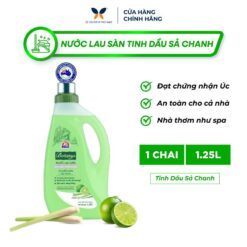 Nước Lau Sàn 365 Max Botany Tinh Dầu Sả Chanh Thiên Nhiên Chai 1.25 Lít Làm Sạch Bóng Sàn Nhà, Ngăn Côn Trùng, An Toàn Cho Da Trẻ Em