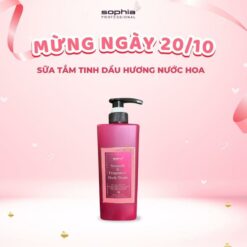 Sữa Tắm Tinh Chất Hương Nước Hoa Dưỡng Ẩm Dành Cho Nam Và Nữ Hàn Quốc Sophia Professional 500ml Dưỡng Body Sen