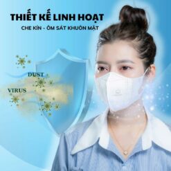 500 Cái Khẩu Trang 5d 4 Lớp Kháng Khuẩn Cửu Long Vie Mask