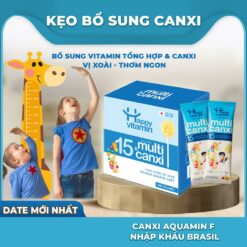 Kẹo Mút Bổ Sung Canxi Cho Bé Happy Vitamin Canxi Cùng 14 Vitamin Dưỡng Chất