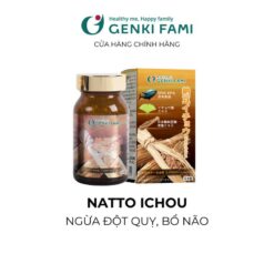 Viên Uống Bổ Não, Ngừa Đột Quỵ Tai Biến Nattokinase 3000fu Natto Ichou Genki Fami Nhật Bản