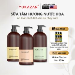 Sữa Tắm Hương Nước Hoa Yukazan Cấp Ẩm, Sáng Da Và Kháng Khuẩn Dưỡng Body Dưỡng Da Body