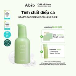 Tinh Chất Diếp Cá Giúp Làm Dịu Da Nhanh Chóng Abib Heartleaf Calming Pump Essence 50ml