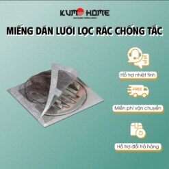 Miếng Dán Lưới Lọc Rác 10x10cm Ngăn Chặn Tóc, Côn Trùng Gây Tắc Nghẽn Cống Tiện Dụng