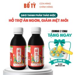 [combo 2 Chai] Siro Bổ Tỳ Tm Dành Cho Trẻ Em Hỗ Trợ Ăn Ngon, Giảm Mệt Mỏi Thành Phần Thảo Mộc Thiên Nhiên Kèm Quà Tặng Dành Cho Bé Gái