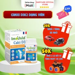 Viên Uống Canxi Hữu Cơ Imochild D3 Cho Bà Bầu & Trẻ Em, Giúp Xương Chắc Khỏe 60 Viên Nhập Khẩu Pháp