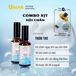 [cb 2 Lọ Giảm 20%] Xịt Hôi Chân Uhian (50ml) Chiết Xuất CẨm QuỲ Xịt Khử Mùi Hôi Chân Và Giày Hiệu Quả 24h