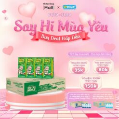 [thùng 48 Hộp 180ml] Sữa Uống Dinh Dưỡng Ca Cao Mầm Lúa Mạch Đen Vpmilk Nutrimalt Vị Cacao, Sữa Bổ Sung Năng Lượng Cho Bé Hoạt động Bền Bỉ