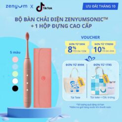 Bộ Bàn Chải Điện Zenyum Sonic Du Lịch 1 Bàn Chải + 1 Hộp Đựng Cao Cấp Màu Tự Chọn