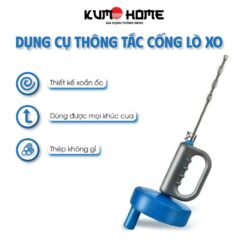 Dụng Cụ Thông Tắc Cống, Bồn Cầu Lò Xo Chuyên Nghiệp 3m/5m/10m Thế Hệ Mới Tiện Lợi