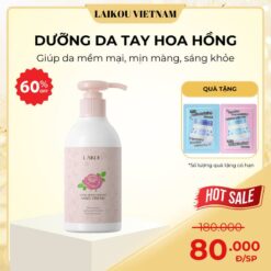 Laikou Kem Dưỡng Da Tay Rose Hỗ Trợ Dưỡng Ẩm Làm Mềm Da, Nuôi Dưỡng Da, Chai Dạng Kem 220ml