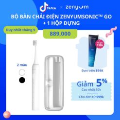 [chính Hãng] Bộ Bàn Chải Điện Sonic Go Du Lịch 1 Bàn Chải + 1 Hộp Đựng Đen/trắng