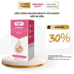 Viên Uống Ha Làm Đẹp Da Welson Beauty Hyaluron Vita Boost Hộp X 60 Viên