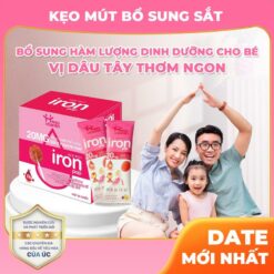 Kẹo Mút Bổ Sung Sắt Cho Bé Happy Vitamin Hàm Lượng Sắt Hữu Cơ