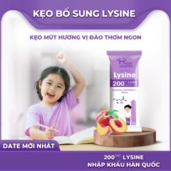 Kẹo Mút Bổ Sung Lysine Hữu Cơ Cho Bé Happy Vitamin Lysine Nhập Khẩu Hàn Quốc