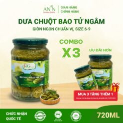 Dưa Chuột Bao Tử Ngâm F&g Food Size 6 9, Hũ Lớn 720gr Ăn Kèm Thịt Nướng, Làm Gỏi Trộn