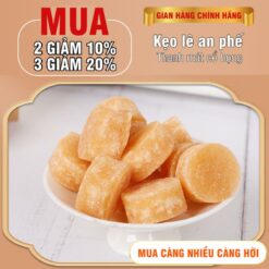 [mua 2 GiẢm 10% Mua 3 GiẢm 20%] Kẹo Lê An Phế Bạc Hà, 1 Túi 250g Snack Foods