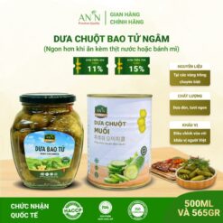 Dưa Chuột Bao Tử Cắt Lát Ngâm F&g Food , Lon 565gr Ăn Kèm Thịt Nướng, Bánh Mì