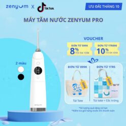 [chÍnh HÃng] Máy Tăm Nước Zenyum Pro Màu Đen/trắng