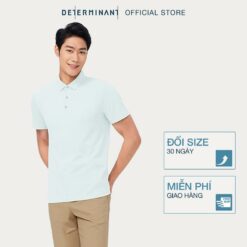 [only Online] Áo Thun Nam Polo Determinant Mềm Mại Thấm Hút Tốt Màu Mint [p12]