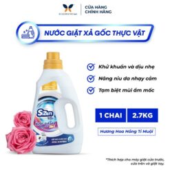 Nước Giặt Xả Lưu Hương Sizen 365 Max 2.7kg Hương Nước Hoa Nhập Khẩu Từ Pháp, Làm Sạch Vải