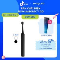 [chÍnh HÃng] Bàn Chải Điện Zenyum Sonic Go 1 Bàn Chải Trắng/ Đen