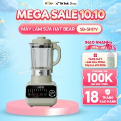 [giảm Sốc] Máy Làm Sữa Hạt Đa Năng Bear 1,75l Máy Nấu Sữa Hạt Xay Sinh Tố Máy Sữa Hạt Đa Năng Sb Sh17v