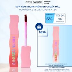 Son Kem Nhung, Mịn Mượt Chuẩn Màu Freya Cosmos Youthspice Velvet Lipstick 1.5gr Nữ Mỹ Phẩm Trang Điểm Cosmetic Son Môi Women