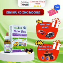 Imochild Kẽm Hữu Cơ Nino Zinc Cho Bé Bổ Sung Vitamin C Hỗ Trợ Tăng Cường đề Kháng Lọ 30ml